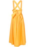 G.v.g.v. Wide Belt Pinafore Skirt - Yellow & Orange