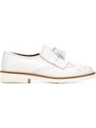 Eleventy Fringed Brogues, Women's, Size: 40, White, Leather/rubber