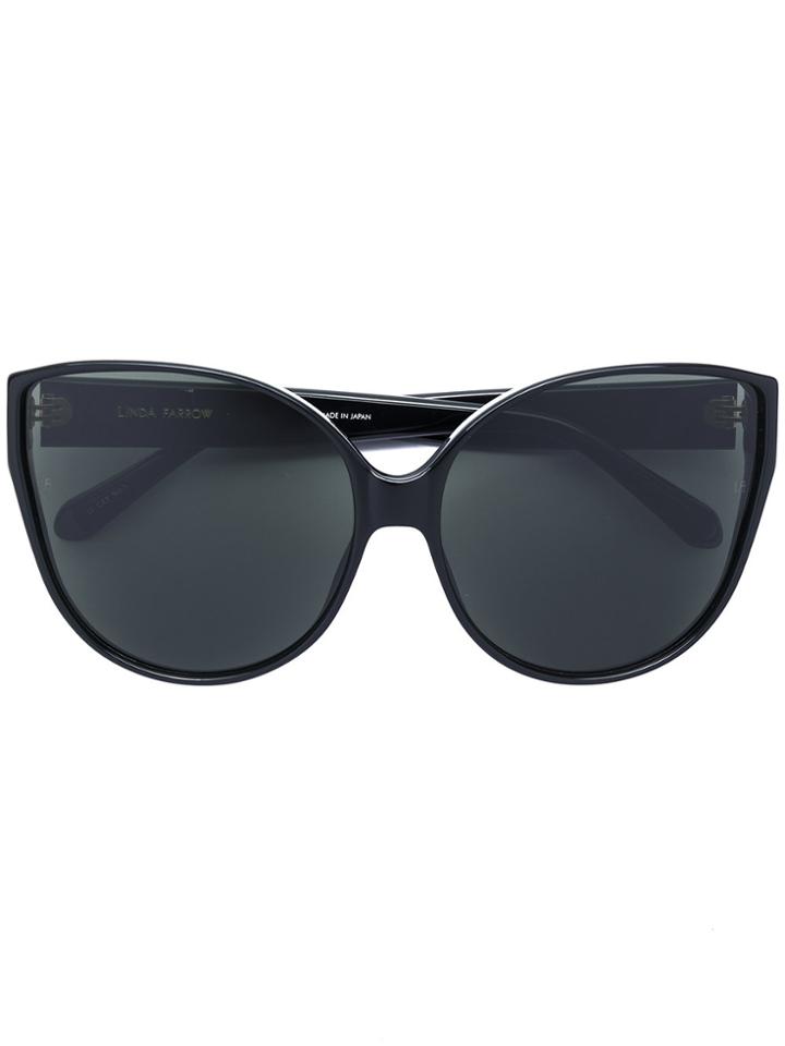Linda Farrow Butterfly Frame Sunglasses - Black