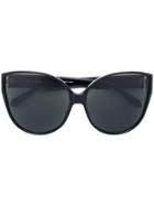 Linda Farrow Butterfly Frame Sunglasses - Black