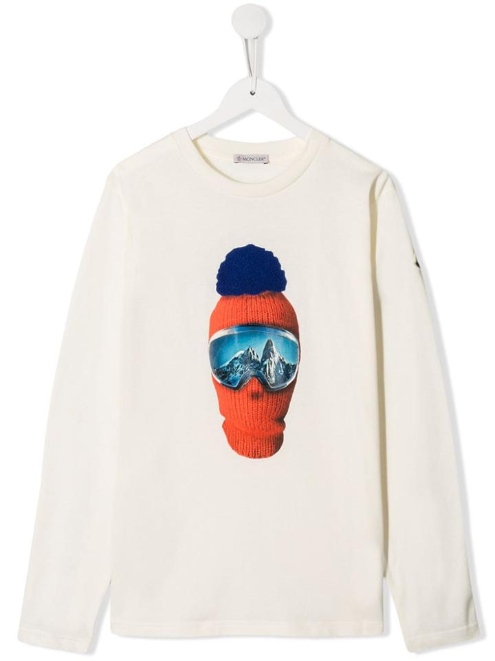 Moncler Kids Teen Ski Mask T-shirt - White