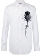 Printed Shirt - Men - Cotton - 16 1/2, White, Cotton, Alexander Mcqueen
