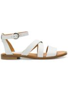 Anna F. Buckled Sandals - White