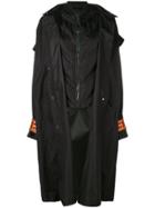 Off-white Oversized Hood Coat - Black