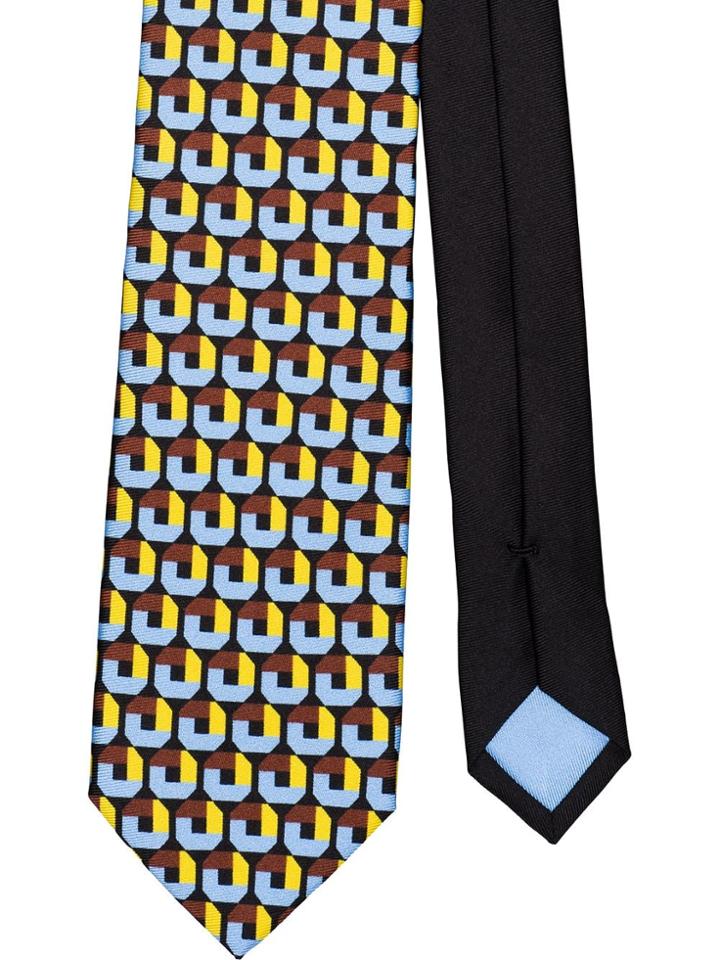 Prada Retro Print Tie - Blue