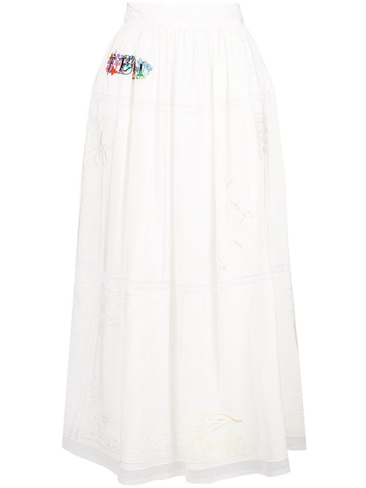 Fendi High-waisted Skirt - White