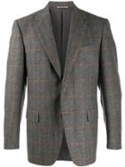 Canali Fitted Single-breasted Blazer - Grey