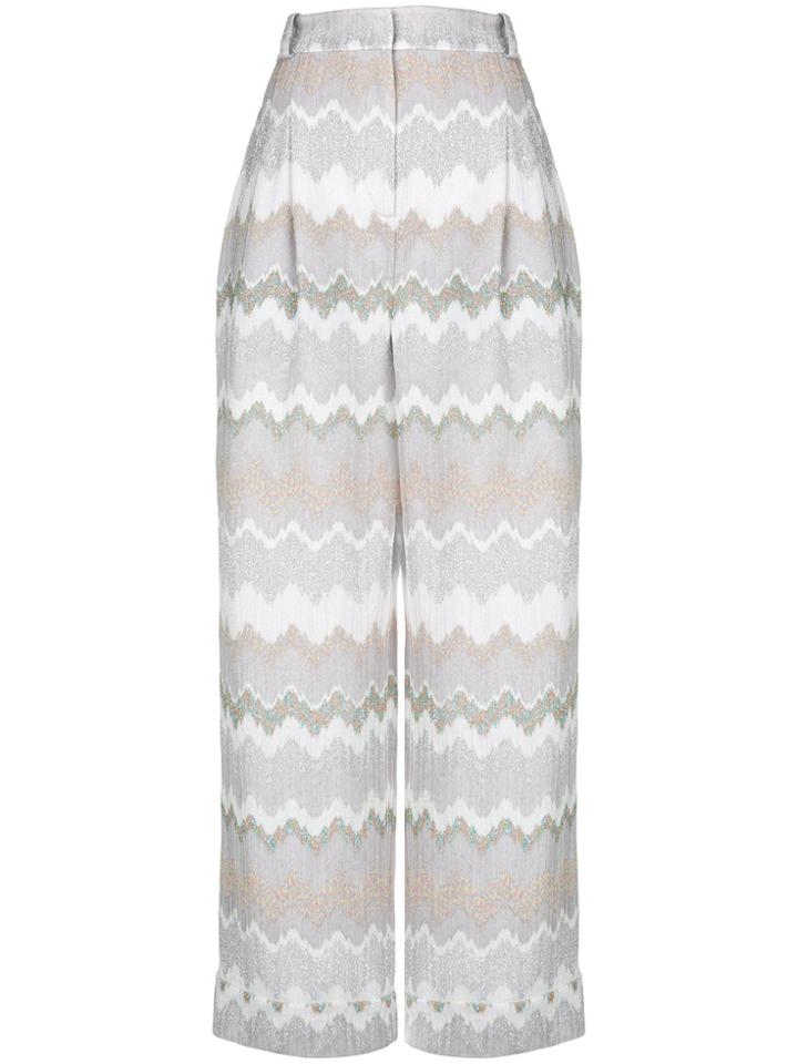 Missoni Cropped Patterned Trousers - Grey