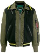 Diesel Layered Padded Bomber Jacket - Green