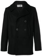 Saint Laurent Double-breasted Peacoat - Black