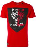 Plein Sport Badge Print T-shirt - Red