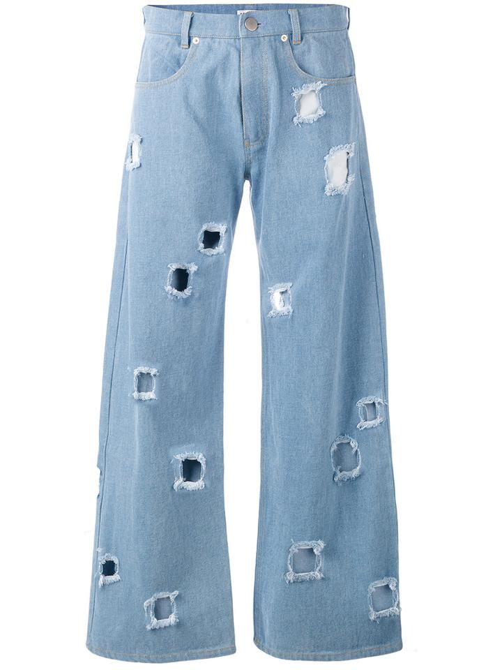Rejina Pyo - Mia Wide Leg Jeans - Women - Cotton - 10, Blue, Cotton