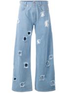 Rejina Pyo - Mia Wide Leg Jeans - Women - Cotton - 10, Blue, Cotton