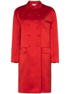 Prada Double-breasted Coat - Red