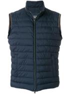 Herno Quilted Down Gilet - Blue