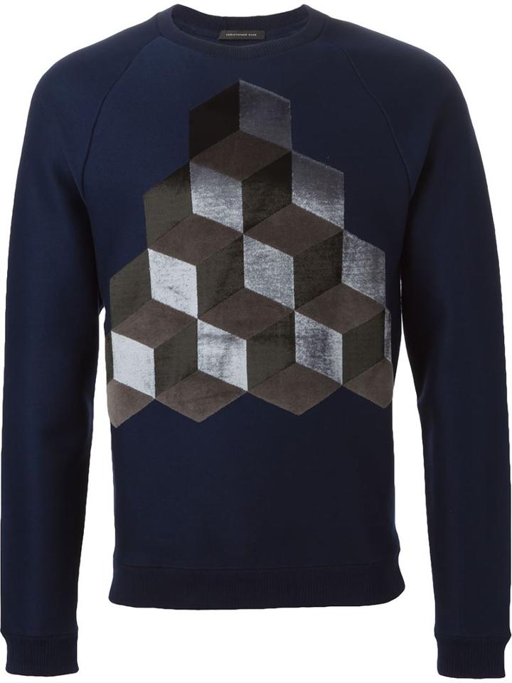 Christopher Kane Geometric Intarsia Sweater