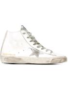 Golden Goose Deluxe Brand Francy Hi-top Sneakers, Men's, Size: 40, White, Leather/cotton/rubber