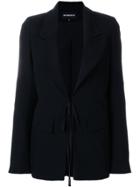 Ann Demeulemeester Tie-front Blazer - Black