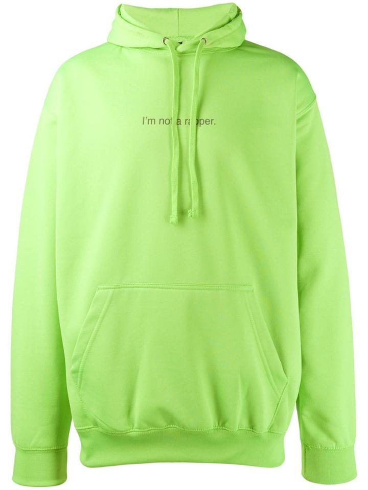 F.a.m.t. 'i'm Not A Rapper' Hoodie - Green