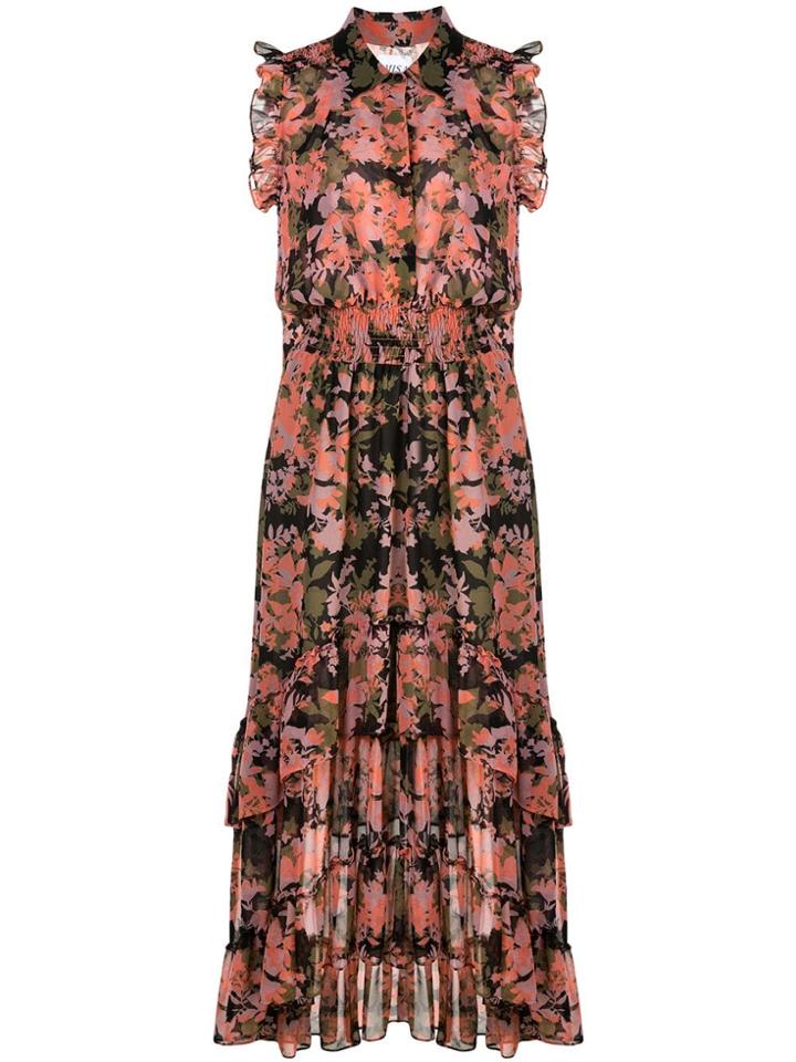 Misa Los Angeles Layered Ruffles Dress - Multicolour