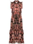 Misa Los Angeles Layered Ruffles Dress - Multicolour