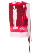 Raf Simons Printed Sleeveless T-shirt - Pink & Purple