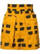 Vivienne Westwood Anglomania 'nomad' Shorts, Women's, Size: 42, Yellow/orange, Cotton/spandex/elastane/viscose