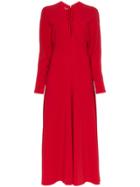Stella Mccartney Red Lace V Neck Dress