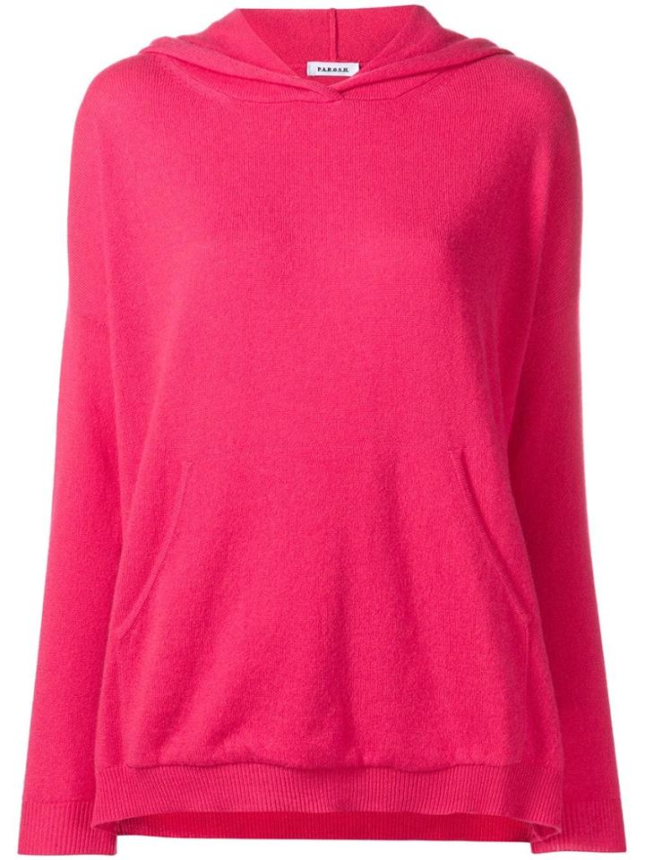 P.a.r.o.s.h. Cashmere Knitted Hoodie - Pink
