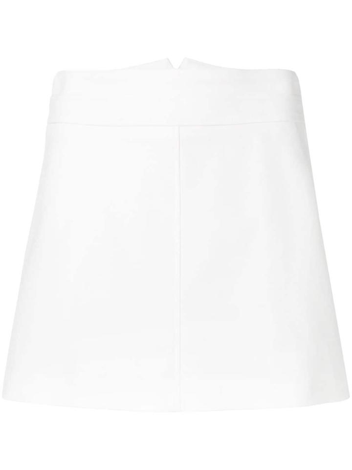 Patrizia Pepe A-line Mini Skirt - White