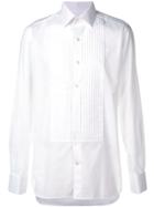 Tom Ford Pleated Bib Shirt - White