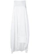 Pierantoniogaspari Flared Asymmetric Dress - White