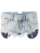 Diesel De-munroe Denim Shorts - Blue