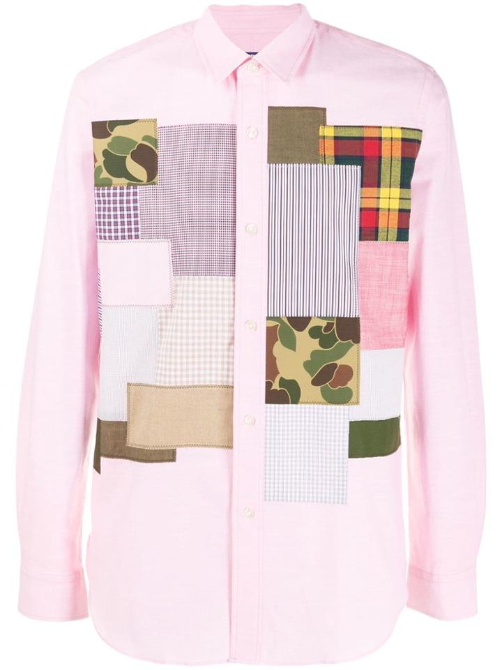 Junya Watanabe Comme Des Garçons Vintage Multi-patch Shirt - Pink