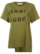 Proenza Schouler Split Logo T-shirt - Green