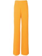 Roberto Cavalli Creased Wide Leg Trousers - Yellow & Orange