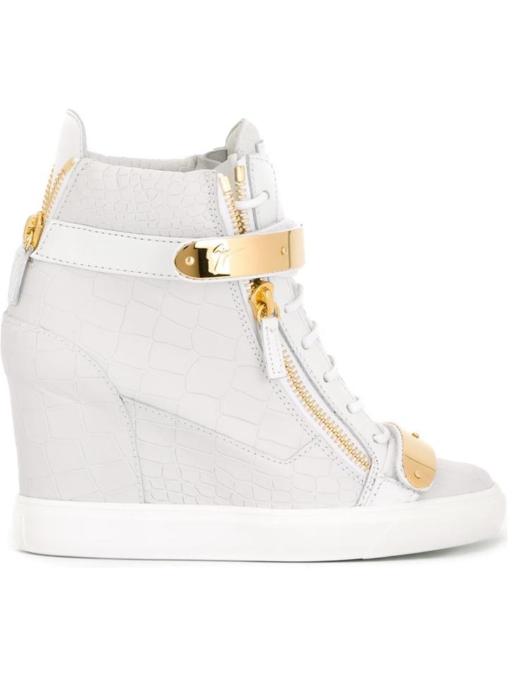 Giuseppe Zanotti Design 'chrome' Hi-top Sneakers