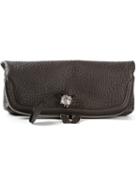 Alexander Mcqueen - 'skull Padlock' Clutch - Women - Leather - One Size, Women's, Brown, Leather