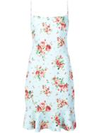 Likely Floral Print Slip Dress - Blue