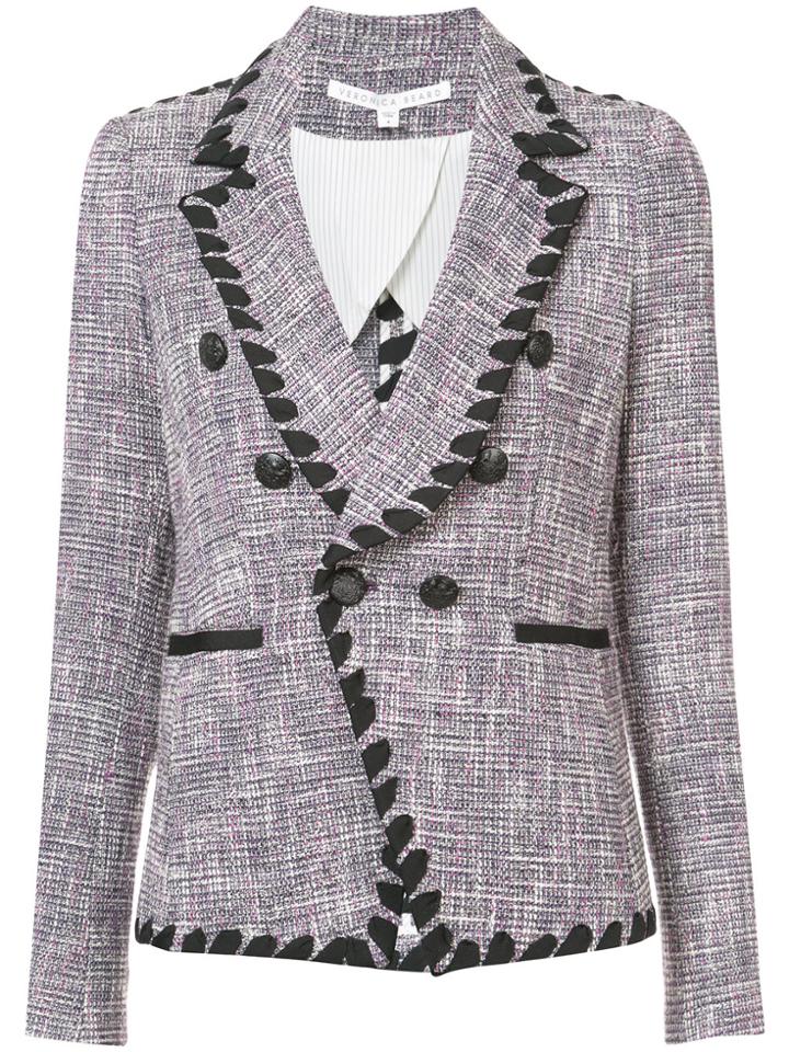 Veronica Beard Tweed Jacket - Pink & Purple