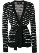 Balmain Woven Knit Cardigan - Black