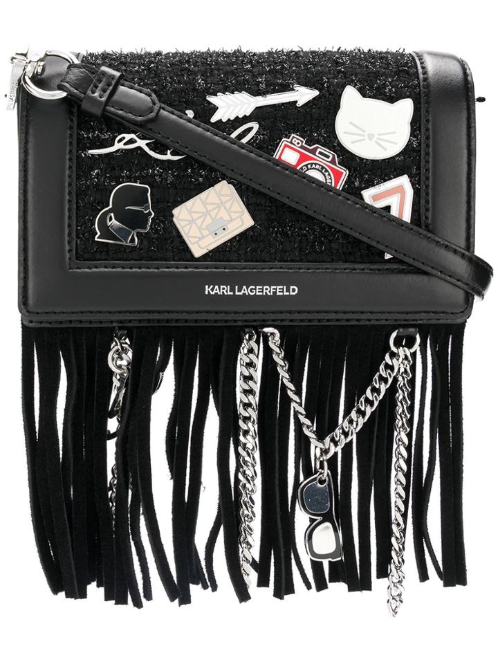 Karl Lagerfeld K/klassik Pins Crossbody - Black