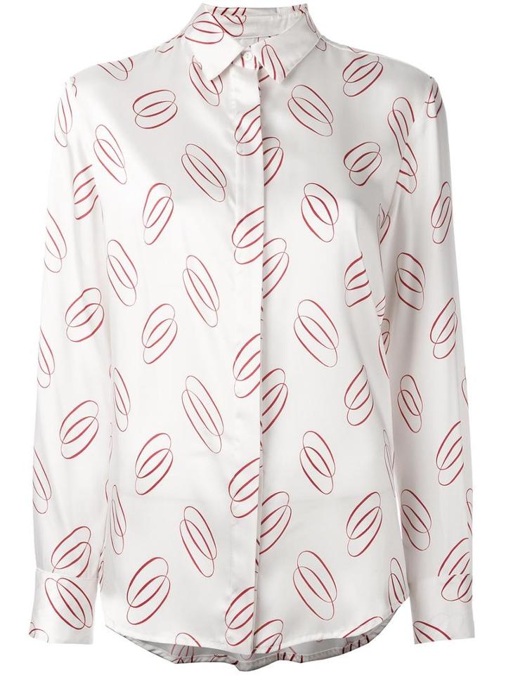 Eggs Concealed Fastening Shirt, Women's, Size: 44, Nude/neutrals, Polyester