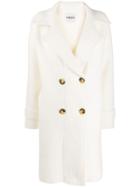 Essentiel Antwerp Tricky Double Breasted Coat - White