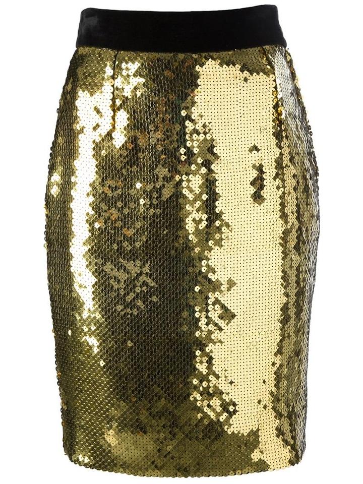 Moschino Vintage Sequined Pencil Skirt