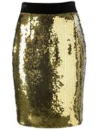 Moschino Vintage Sequined Pencil Skirt