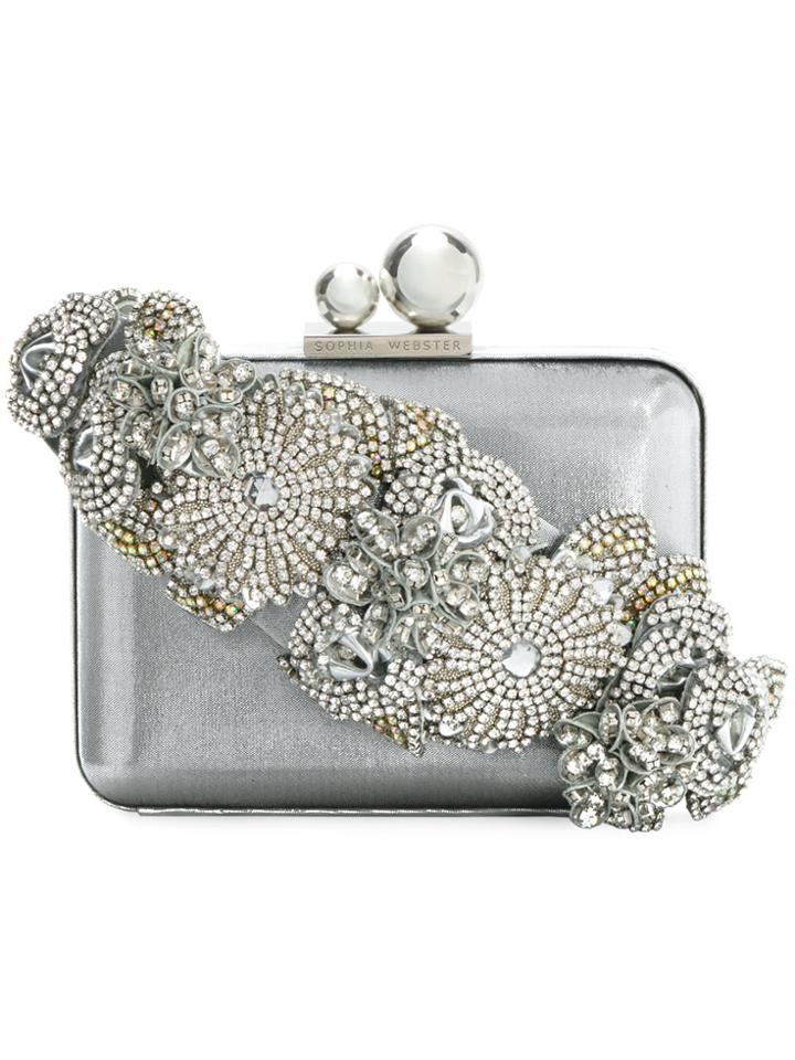 Sophia Webster Box Clutch - Grey