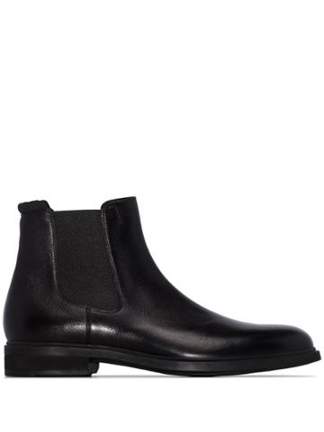 Hugo Hugo Boss Black Leather Chelsea Boots