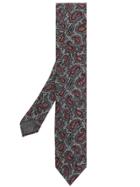 Lardini Embroidered Tie - Grey