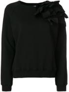 Ainea Floral Embellished Sweatshirt - Black